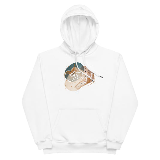 Premium eco hoodie "Grateful"