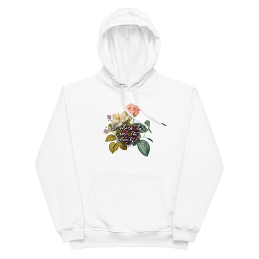 Premium eco hoodie "I choose vintage flowers"