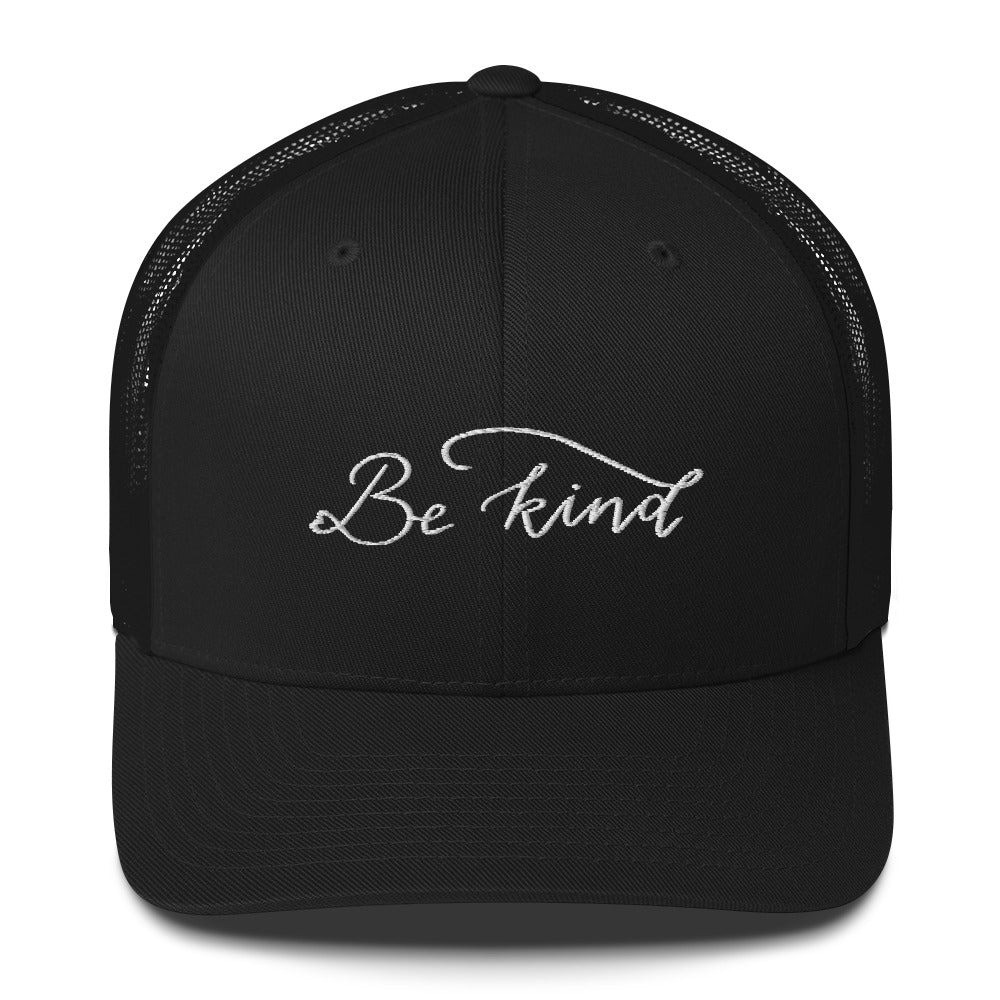 Embroidered trucker cap "Be kind"