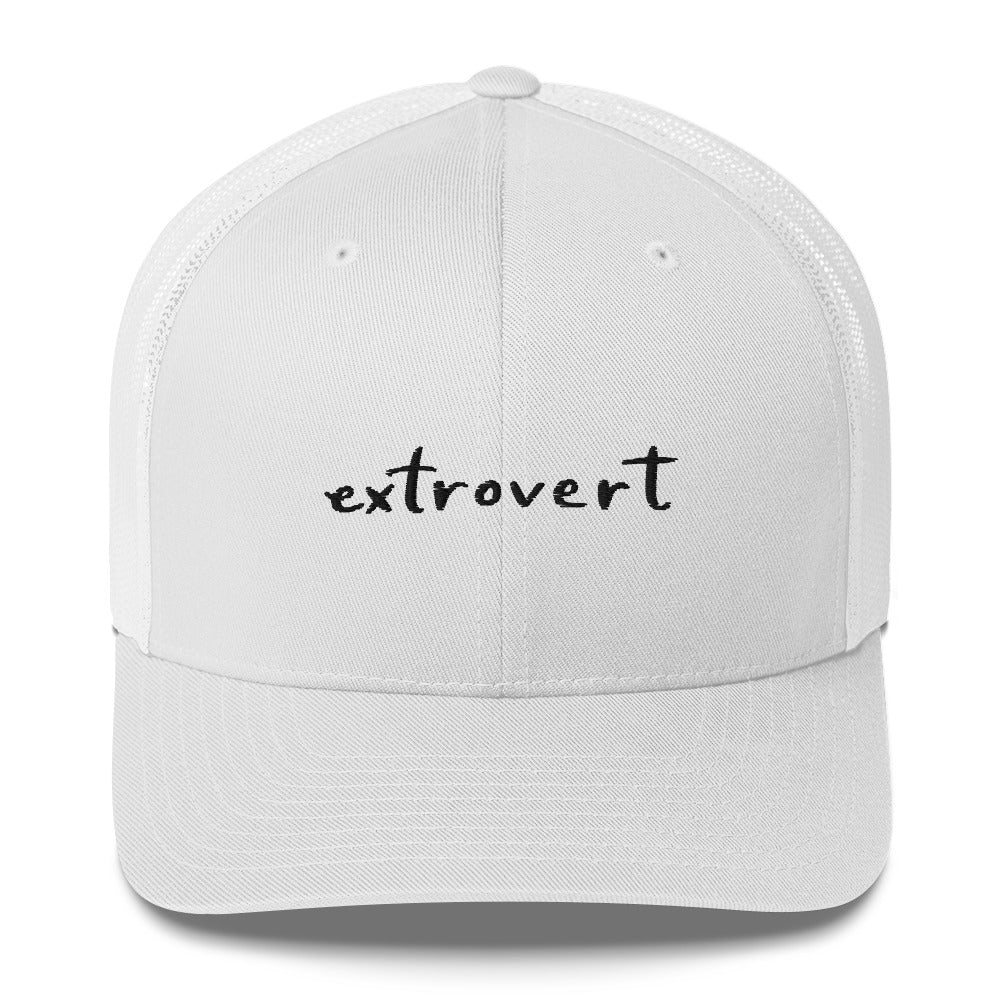 Embroidered trucker cap "extrovert"