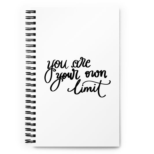 Spiral notebook "you are your own limit"