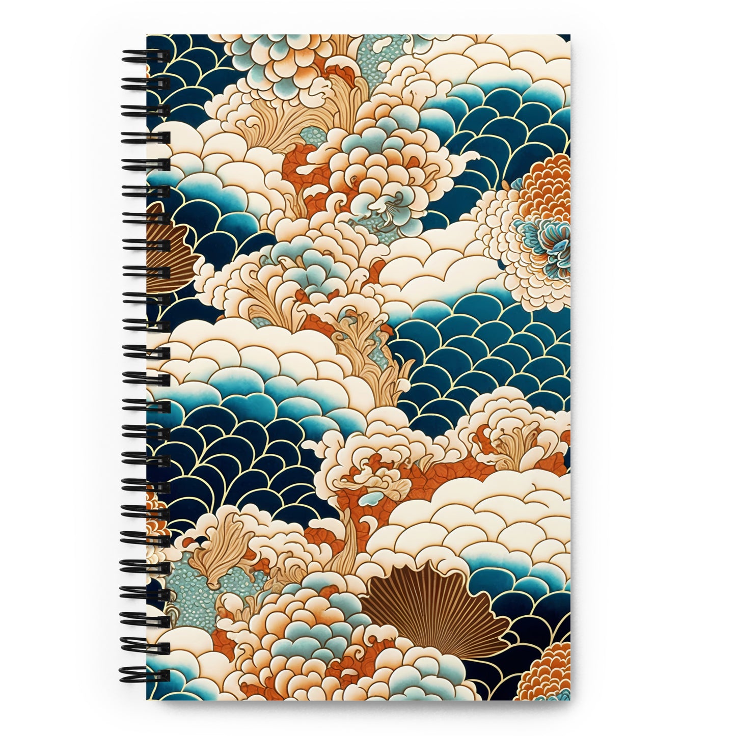 Spiral notebook "Japan waves"