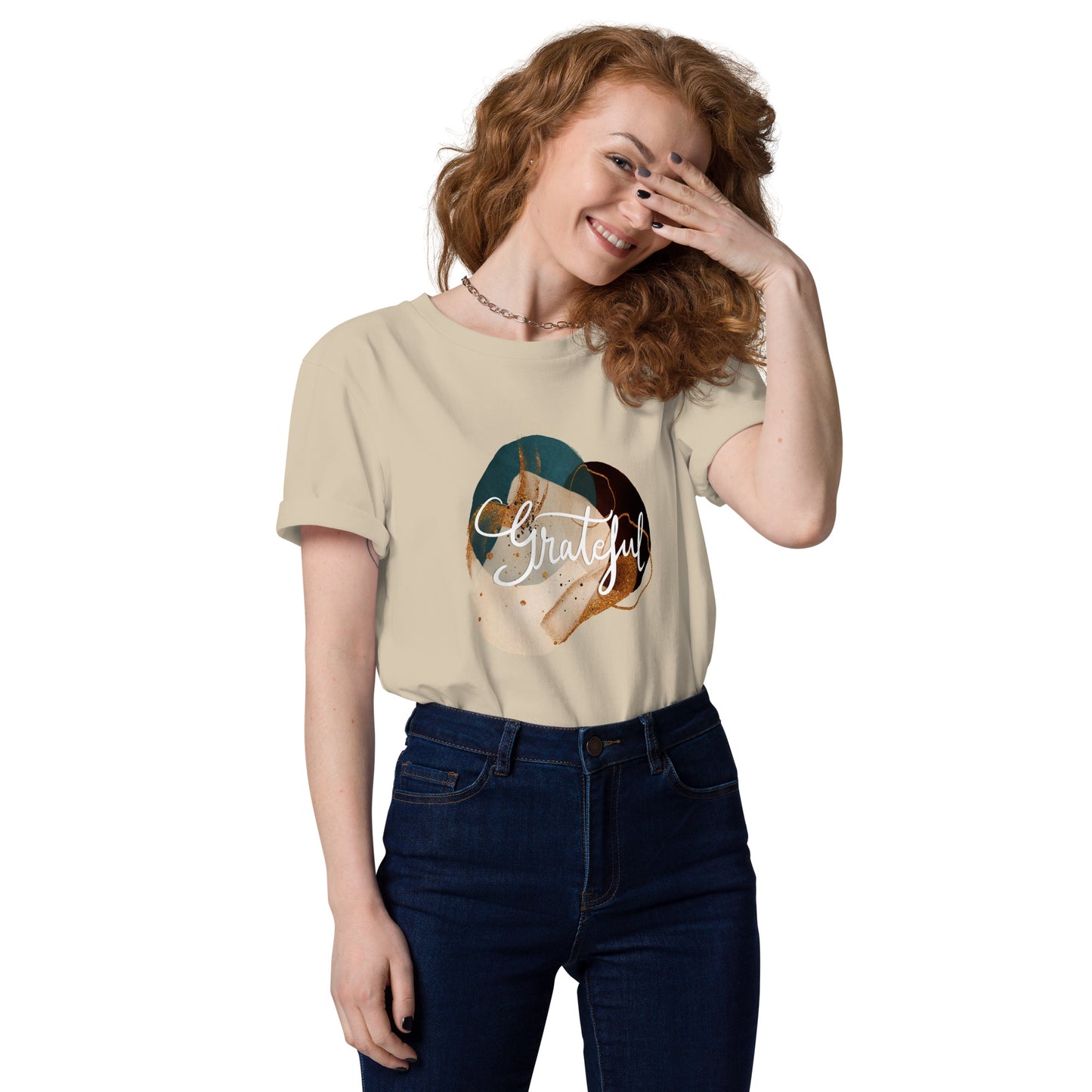 Unisex organic cotton t-shirt "Grateful"