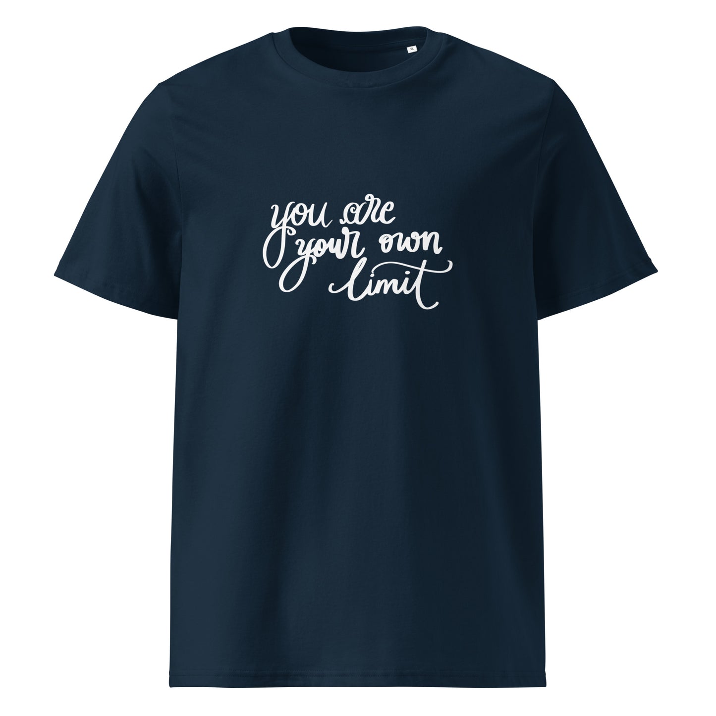 Unisex organic cotton t-shirt "you are your own limit"