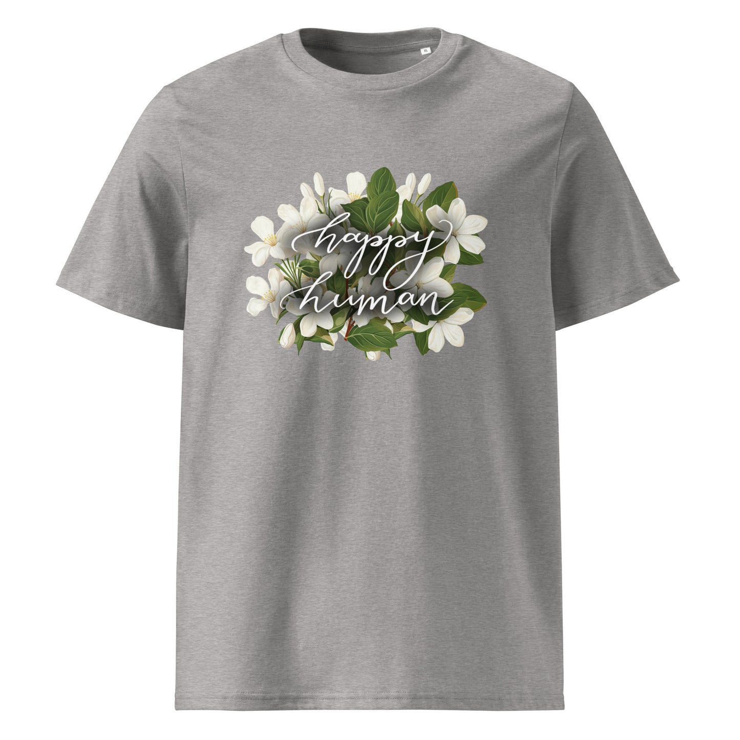 Unisex organic cotton t-shirt "happy human"