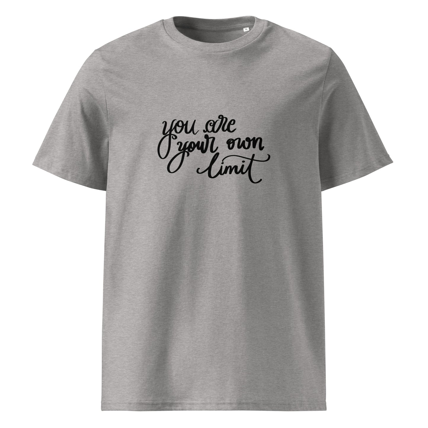 Unisex organic cotton t-shirt "you are your own limit"