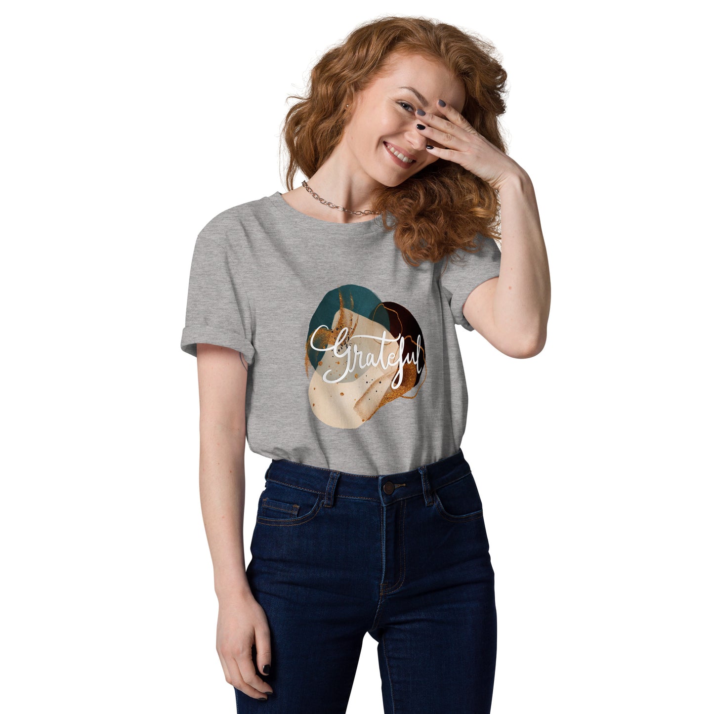 Unisex organic cotton t-shirt "Grateful"