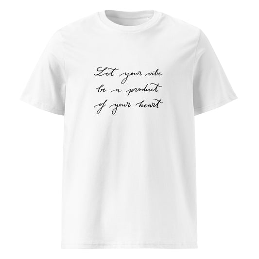 Unisex organic cotton t-shirt "Let your vibe"