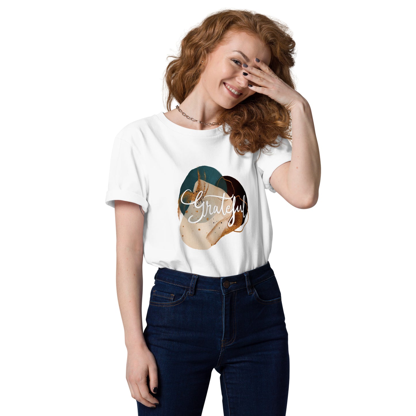 Unisex organic cotton t-shirt "Grateful"