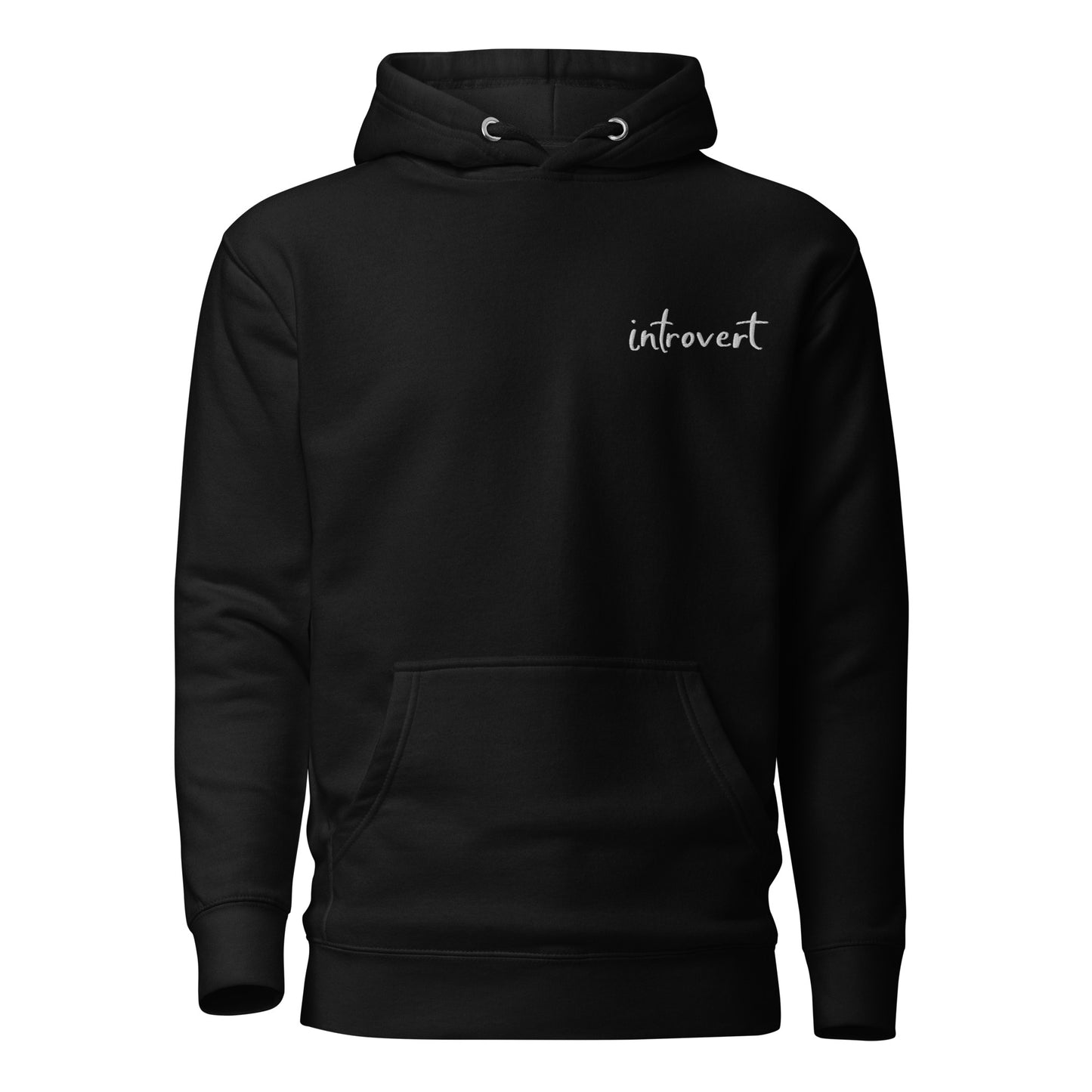 Embroidered Hoodie "introvert"