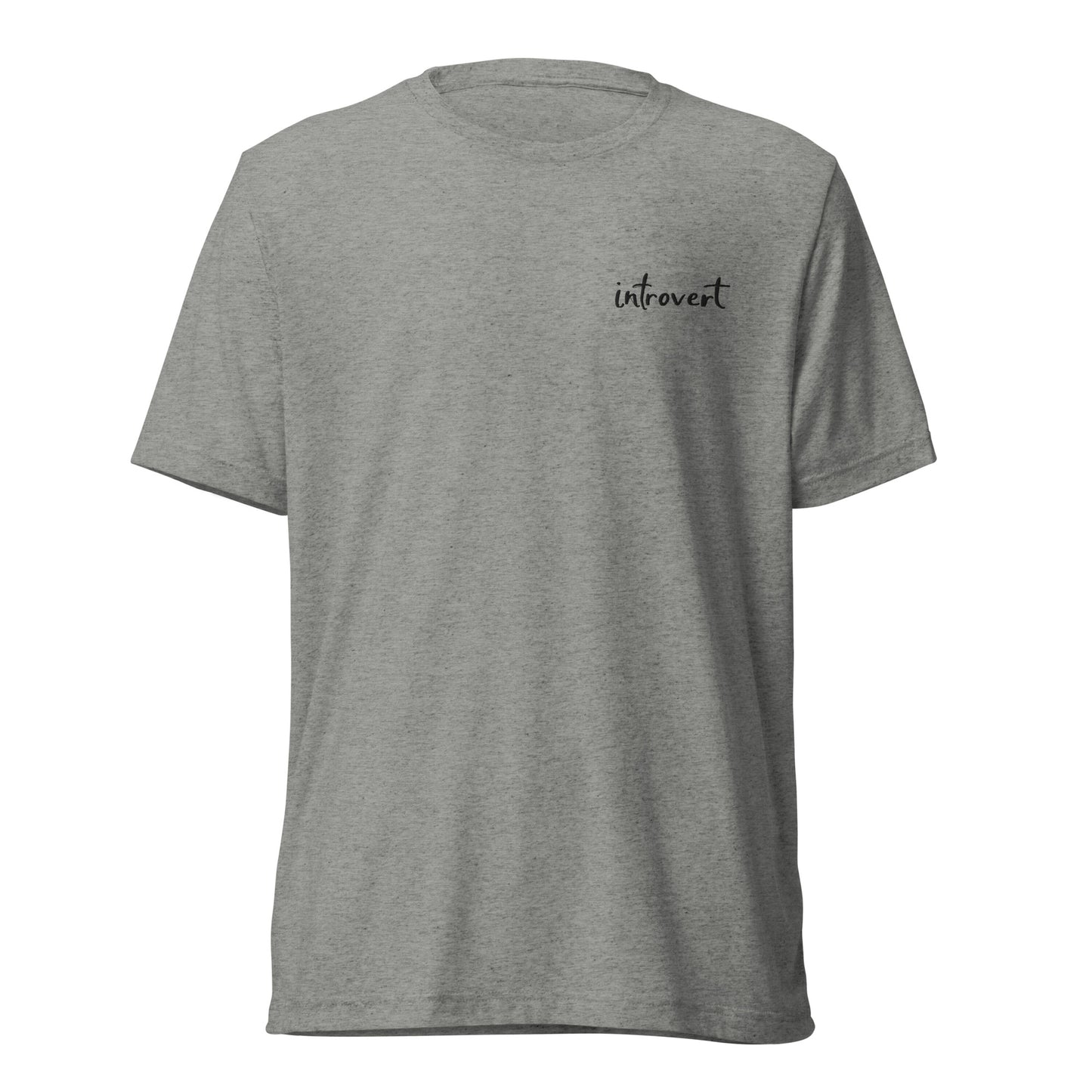 Embroidered short sleeve t-shirt "introvert"