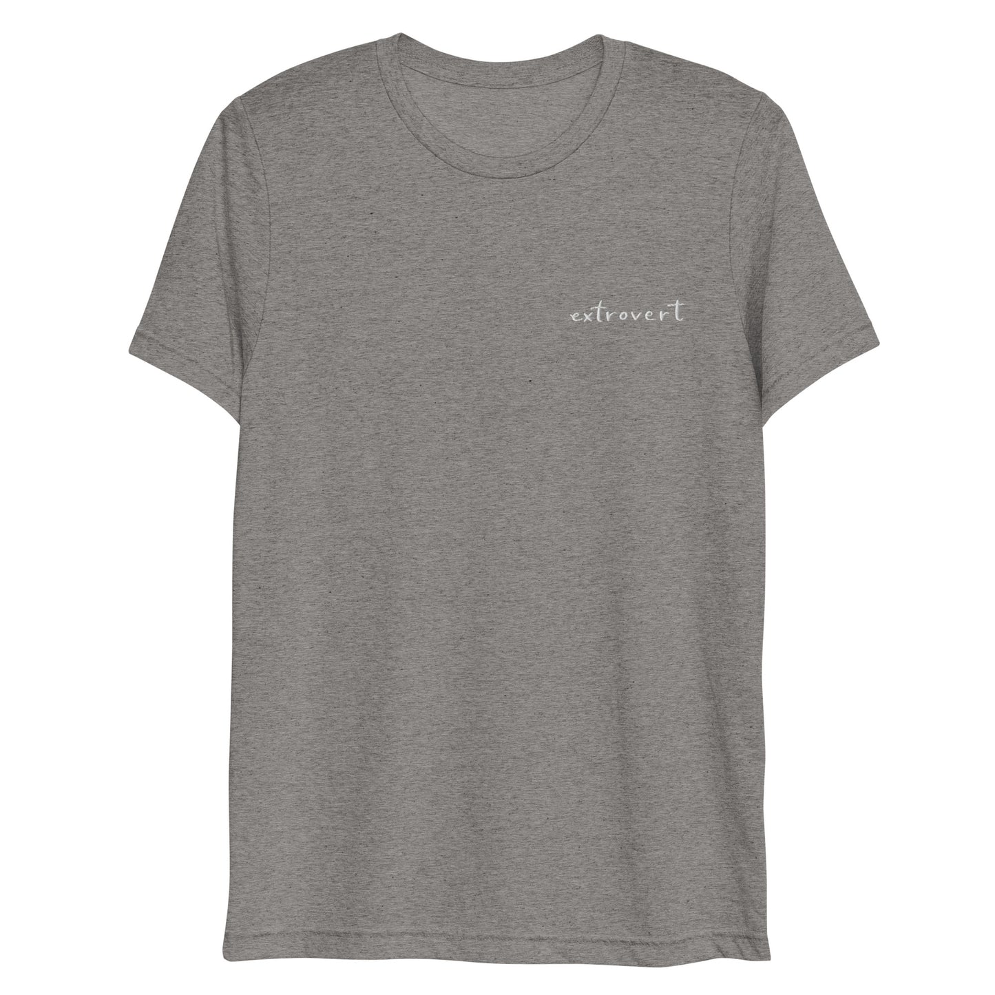 Embroidered short sleeve t-shirt "extrovert"