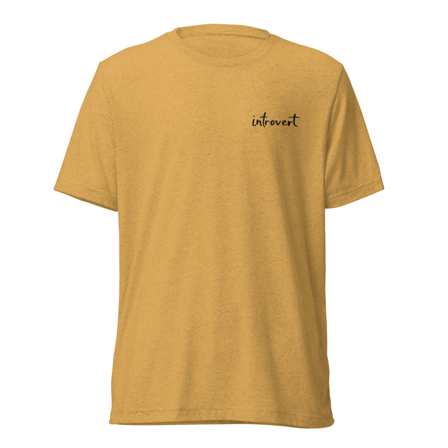 Embroidered short sleeve t-shirt "introvert"