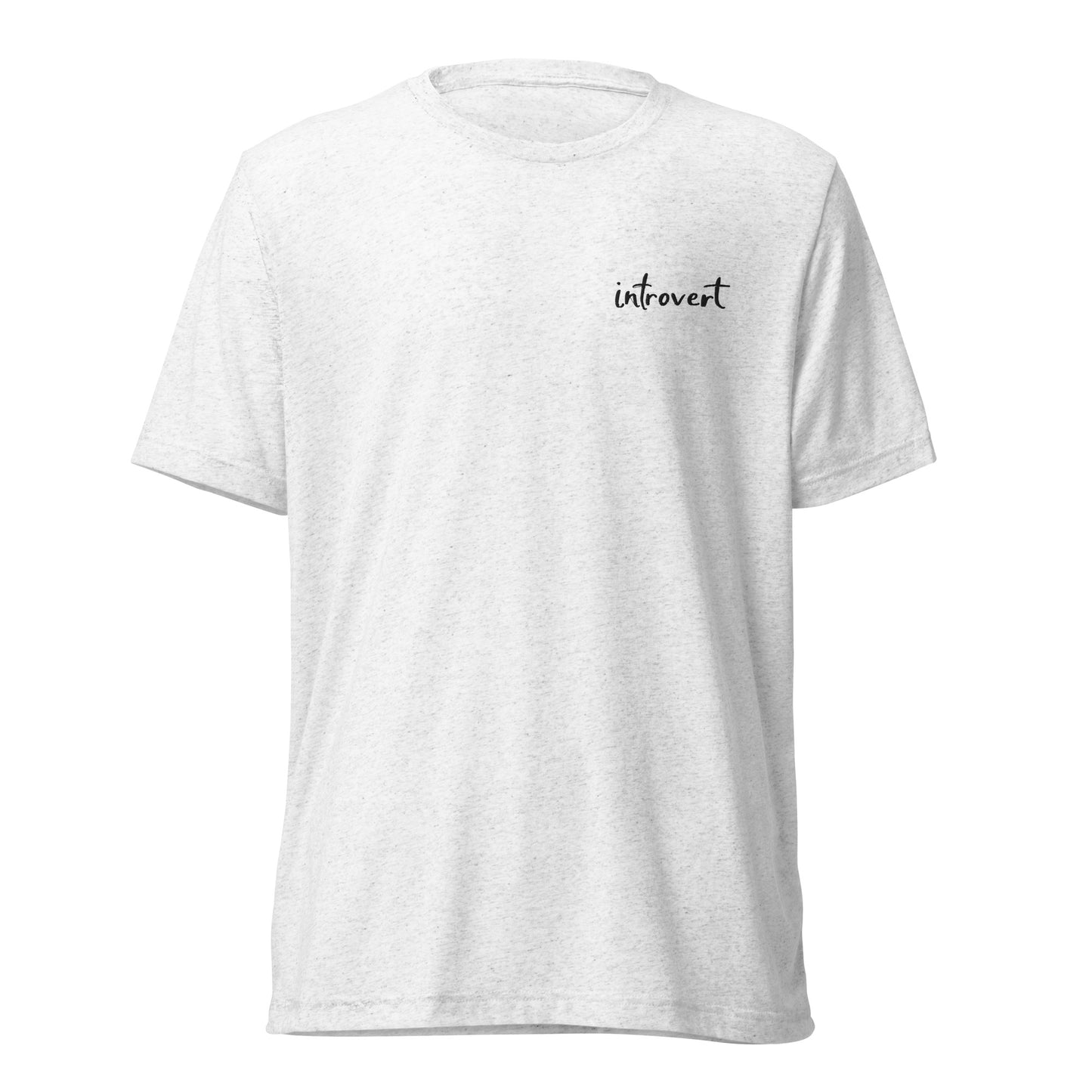 Embroidered short sleeve t-shirt "introvert"