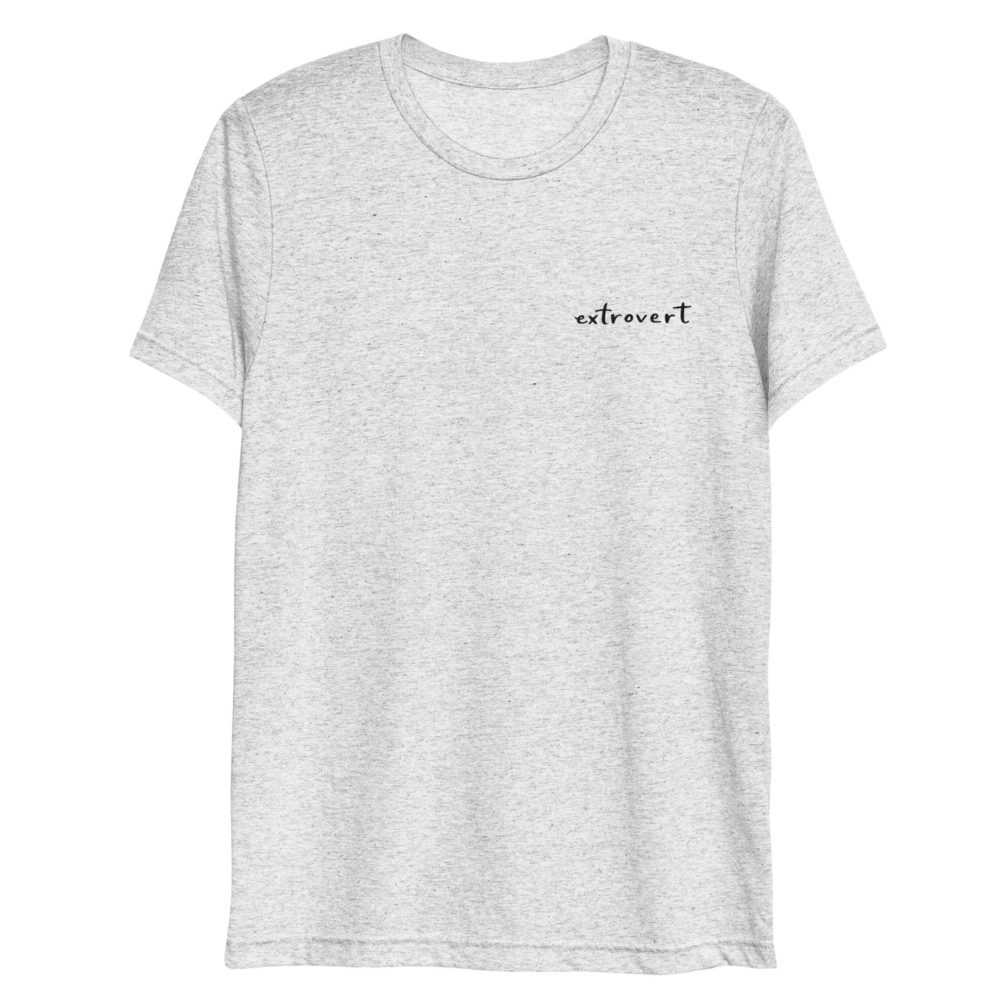 Embroidered short sleeve t-shirt "extrovert"