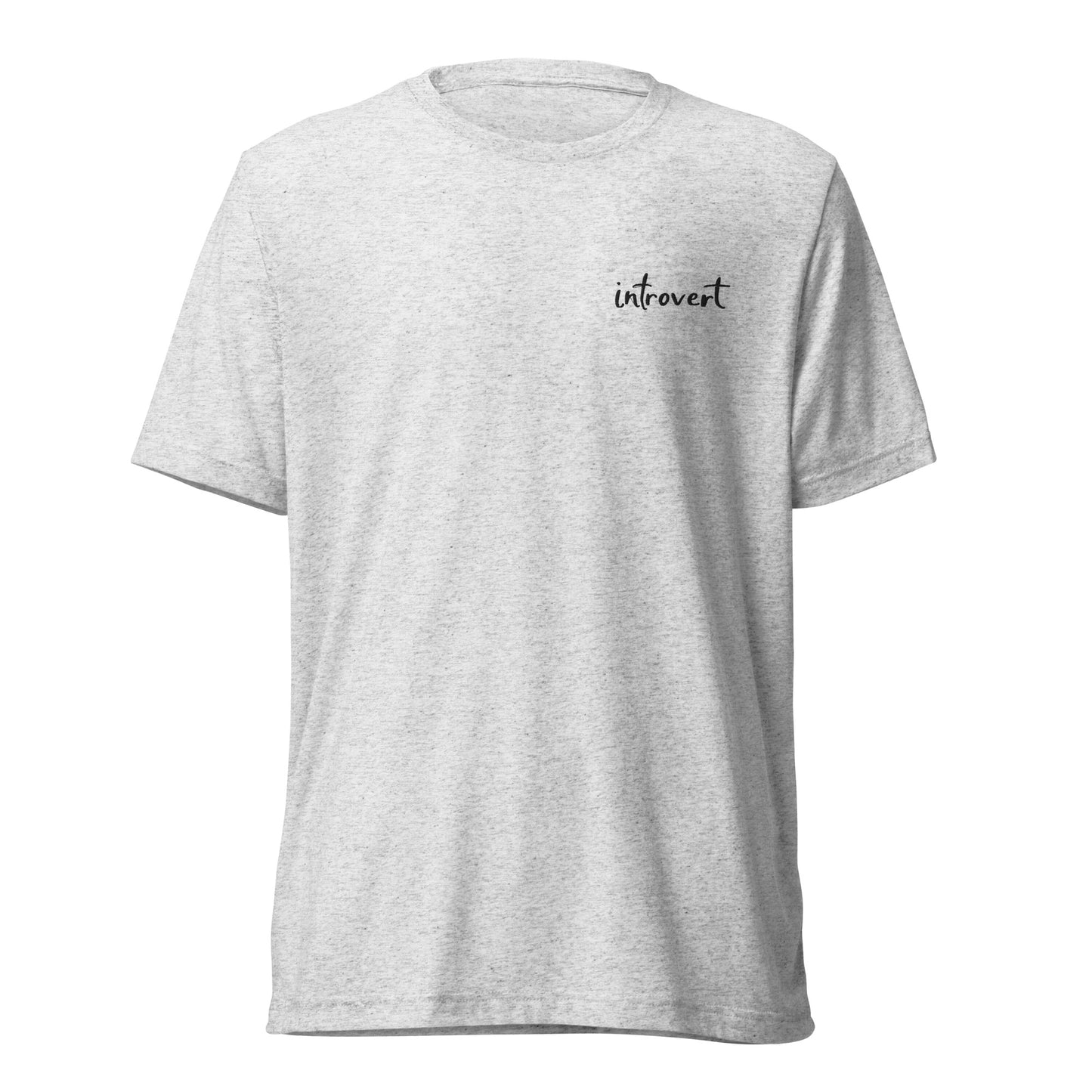 Embroidered short sleeve t-shirt "introvert"