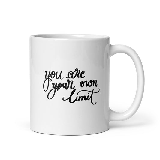 White mug "you are your own limit"