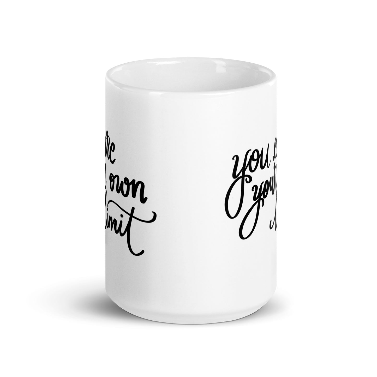 White mug "you are your own limit"