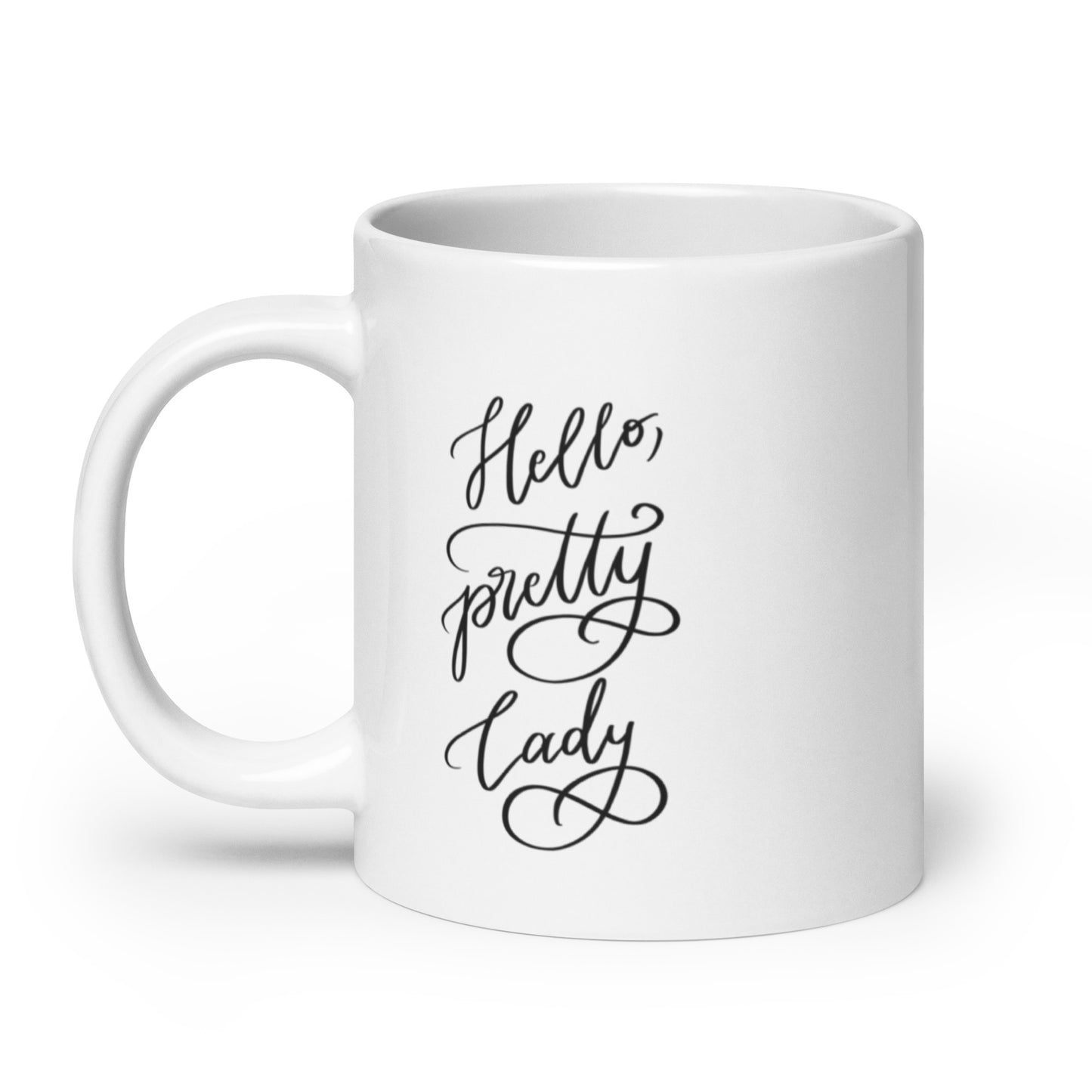 Ceramic mug "Hello, pretty lady!"