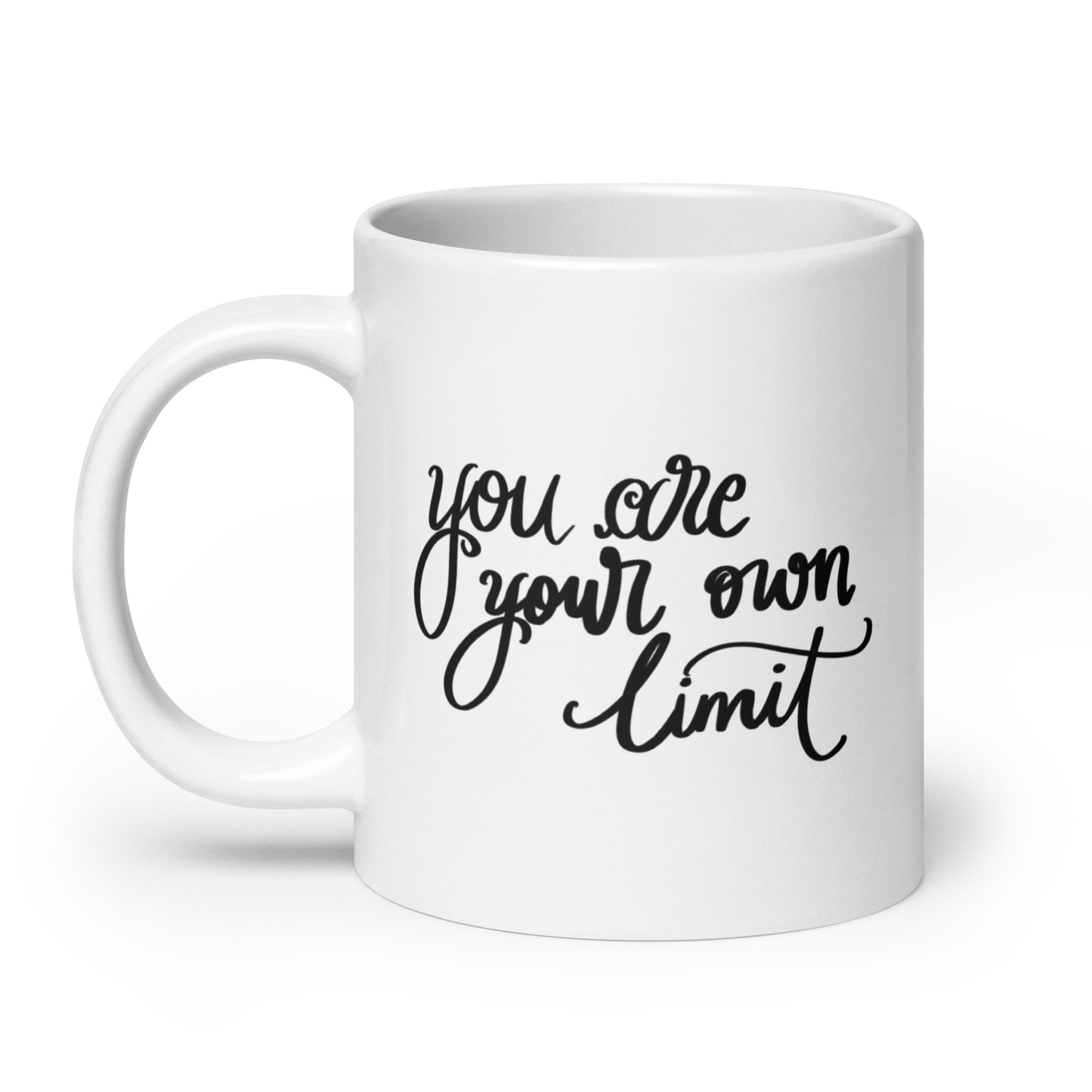 White mug "you are your own limit"