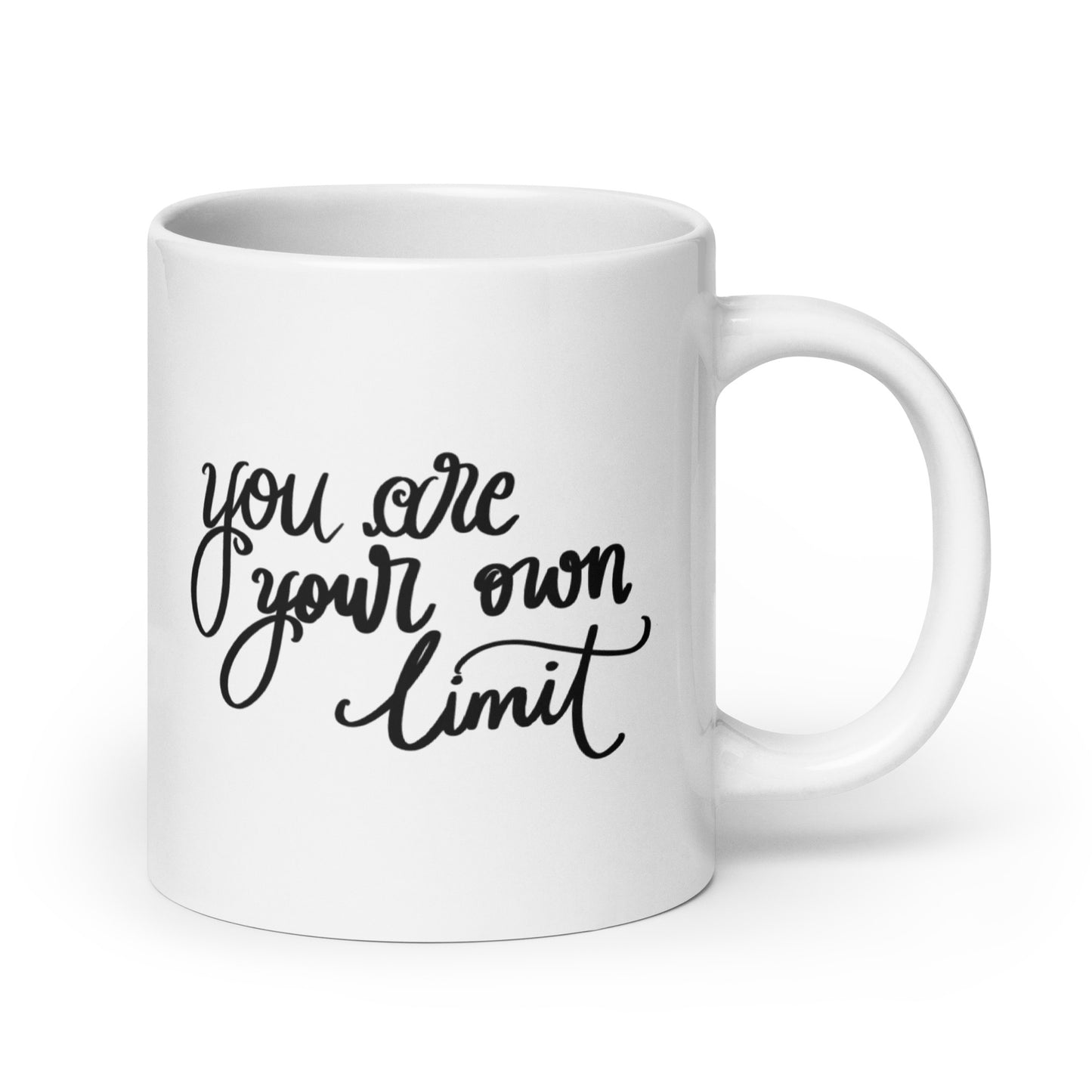 White mug "you are your own limit"