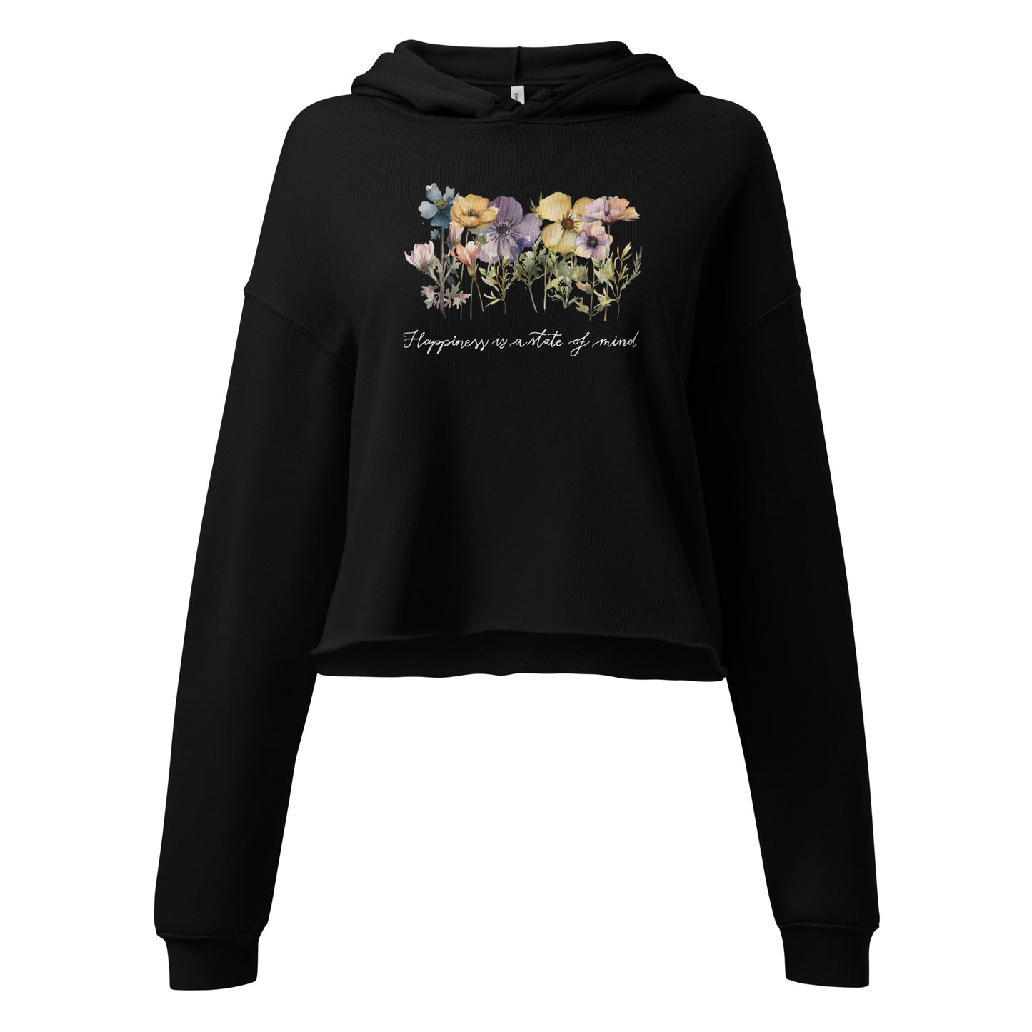 Cropped hoodie "Happiness"