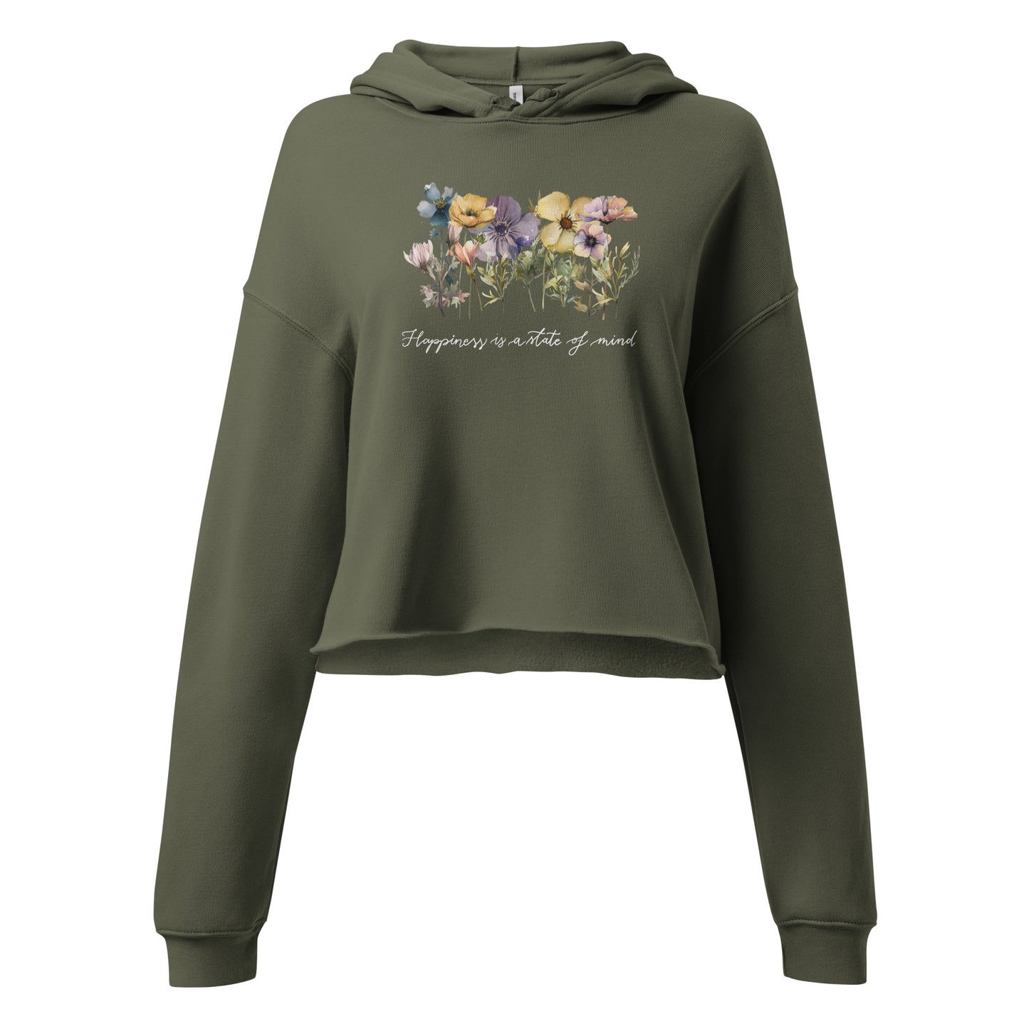 Cropped hoodie "Happiness"