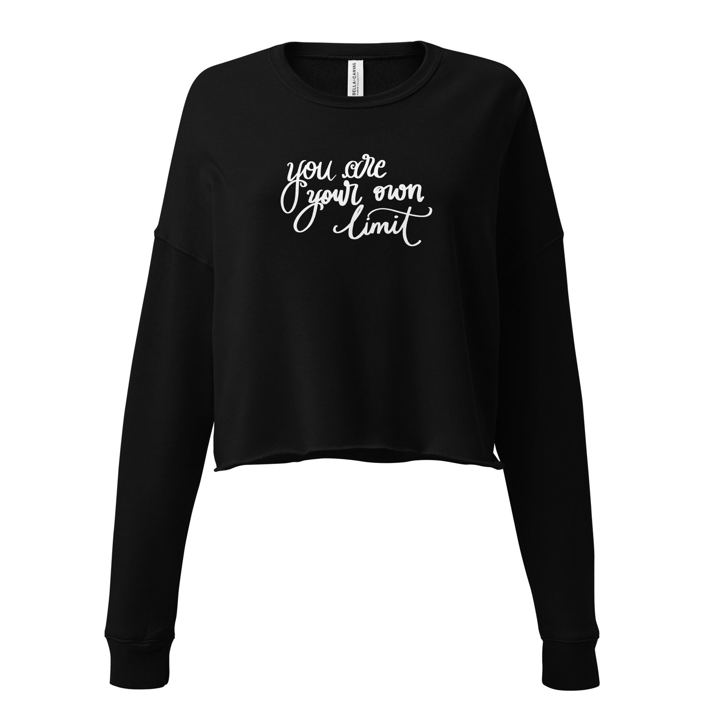 Cropped sweatshirt "you are your own limit"