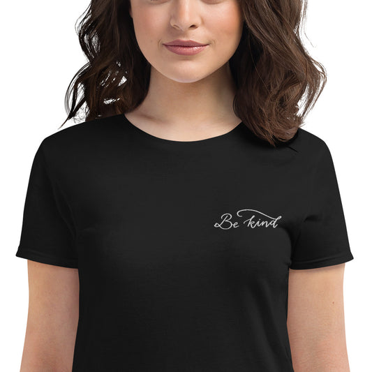 Women's short sleeve t-shirt "Be kind"