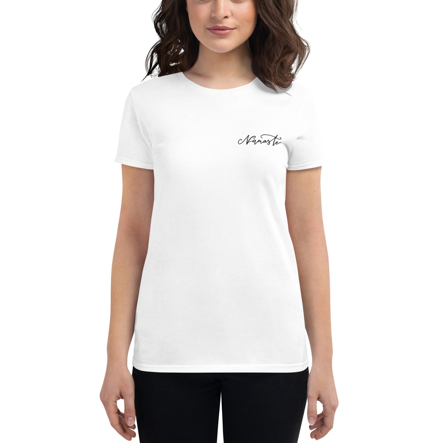 Women's short sleeve t-shirt "Namaste"